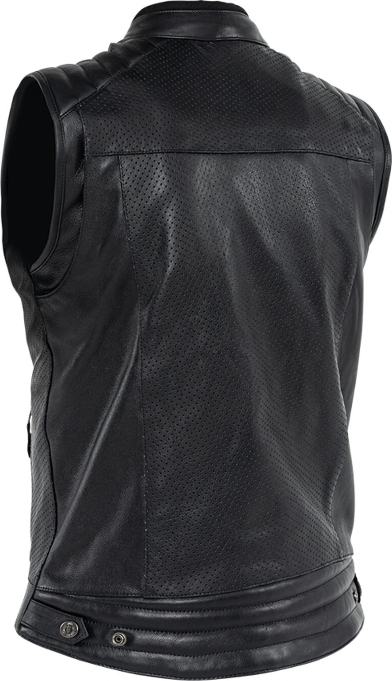 John Doe Storm Leather vest, Black, S