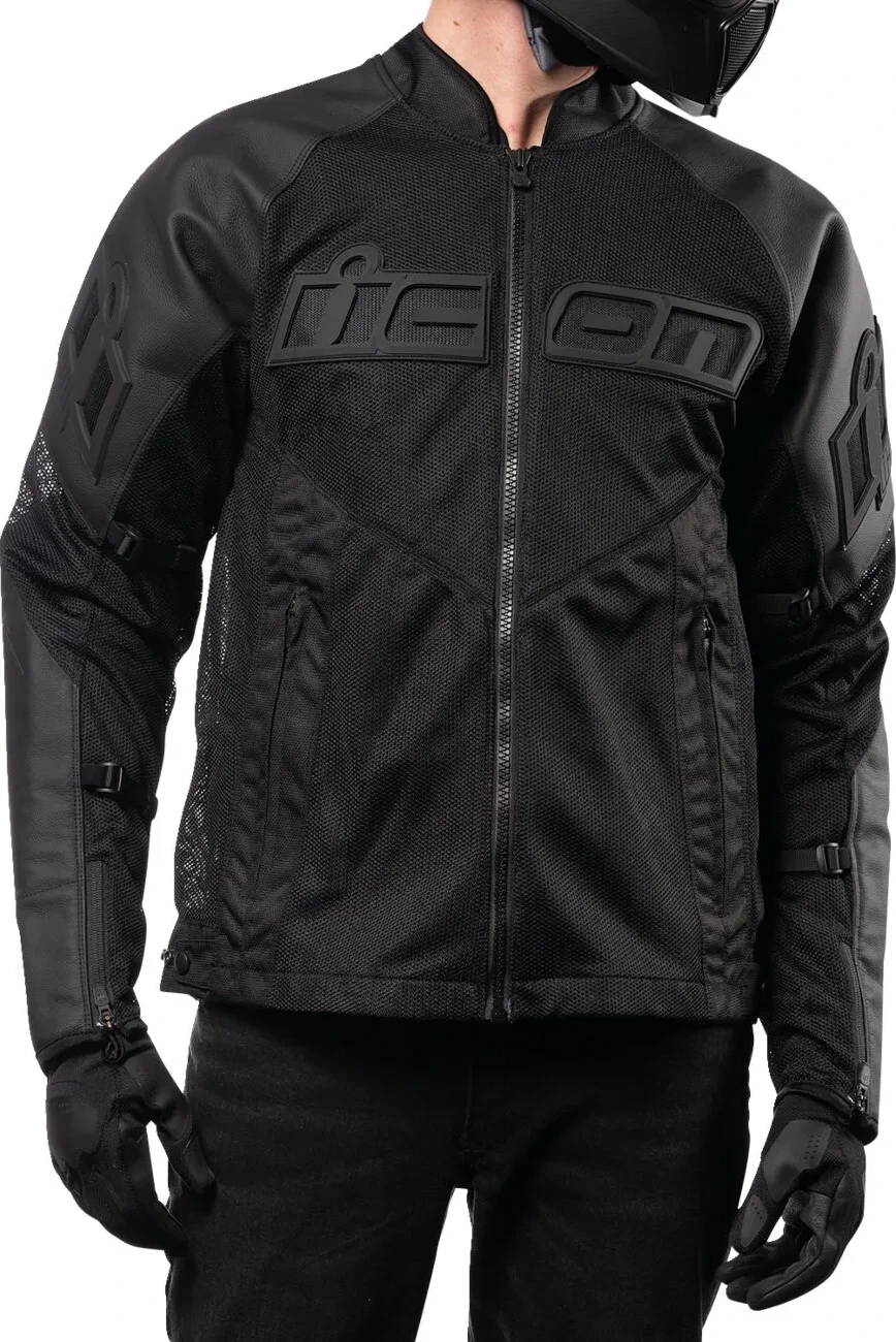 JACKET MESH AF LEATHER CE BLACK SM