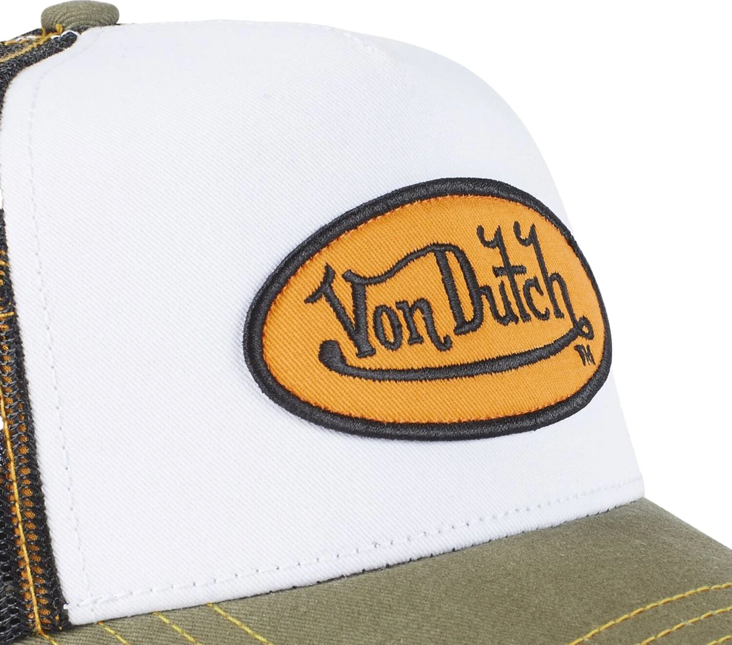 Von Dutch Trucker mesh cap, White, black