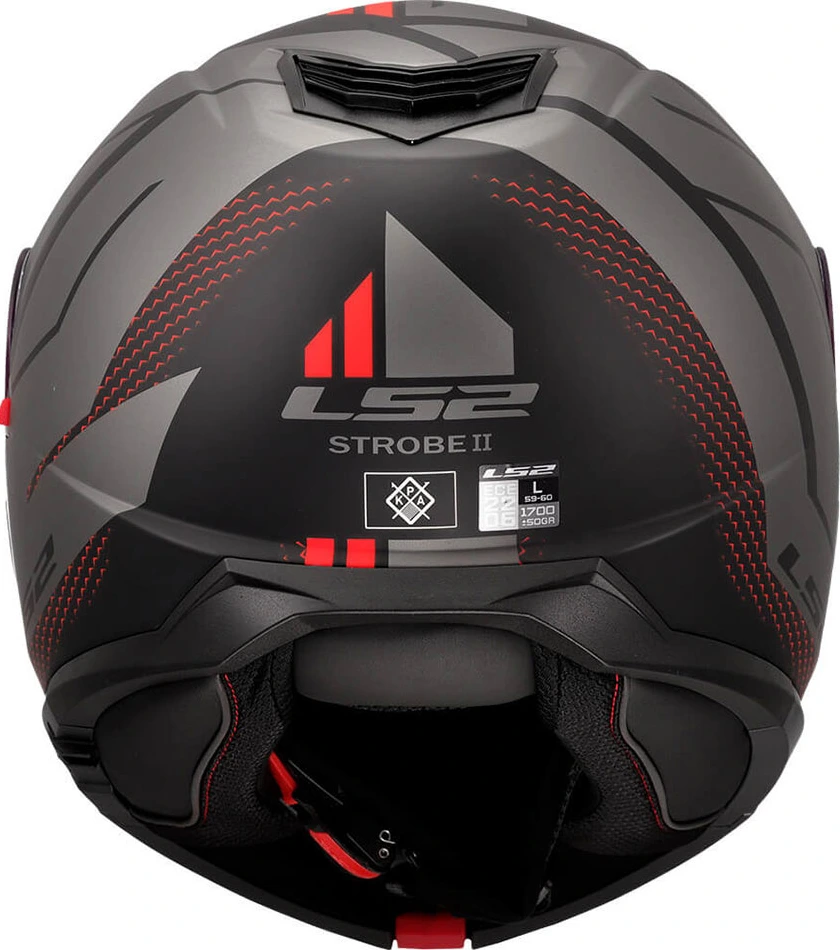 LS2 FF908 STROBE II CODE helmet - M, Black Grey