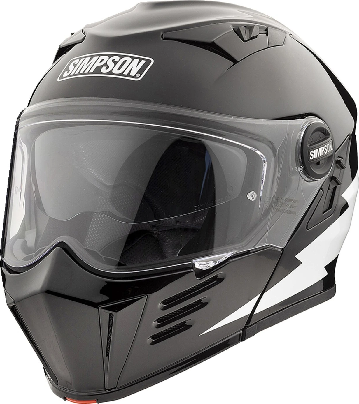 Simpson Darksome helmet hellfire, Black, XL, Gloss