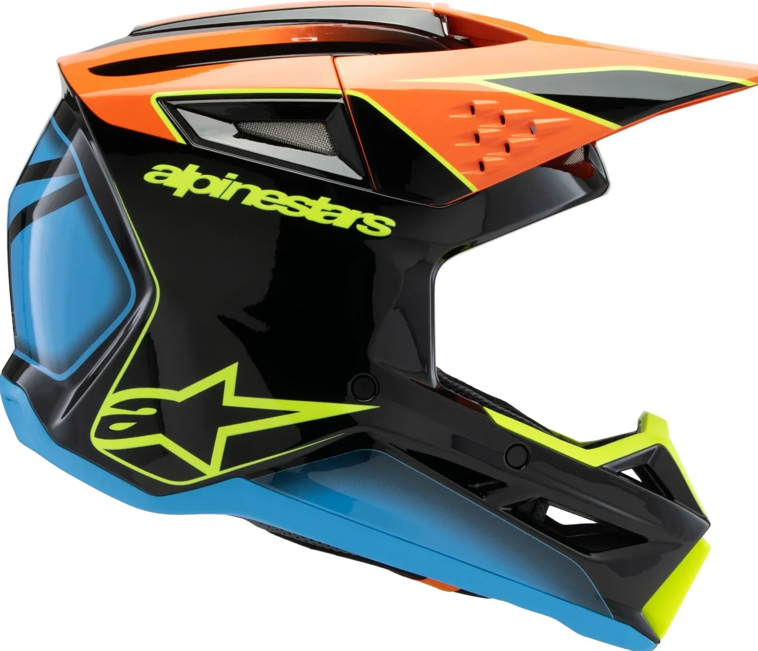 HELMET YTH SM3 FRAY BLK/OR/YL YS