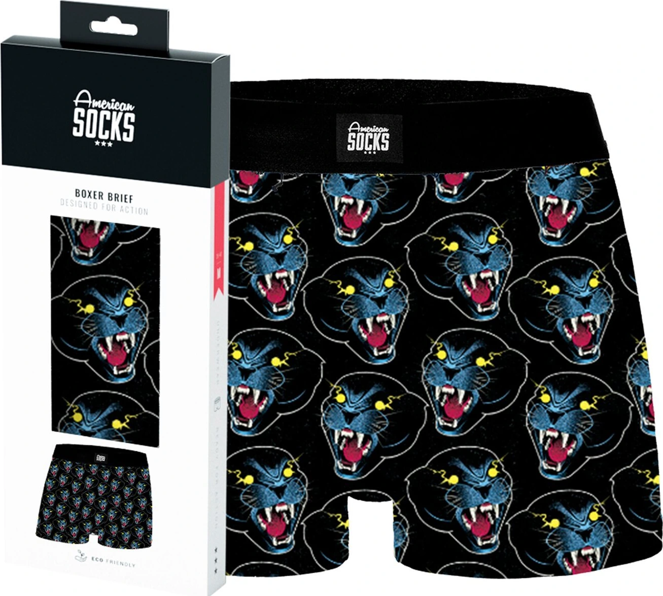 American Socks Shadow underwear, Black, XL