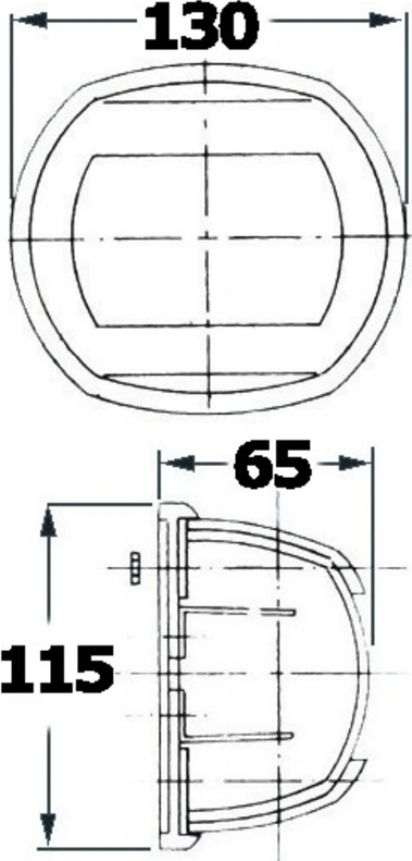 Maxi 20 navigation light SS 24V - red