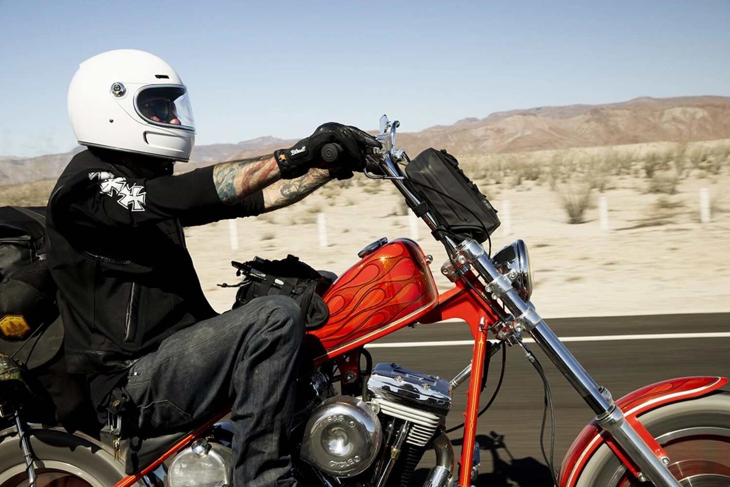 Biltwell Gringo SV helmet, White, S, Gloss