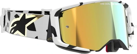 Alpinestars Goggle Supertech CORP WHITE GOLD Mirror GOLD