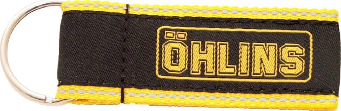 Öhlins Logo keyring black with, yellow