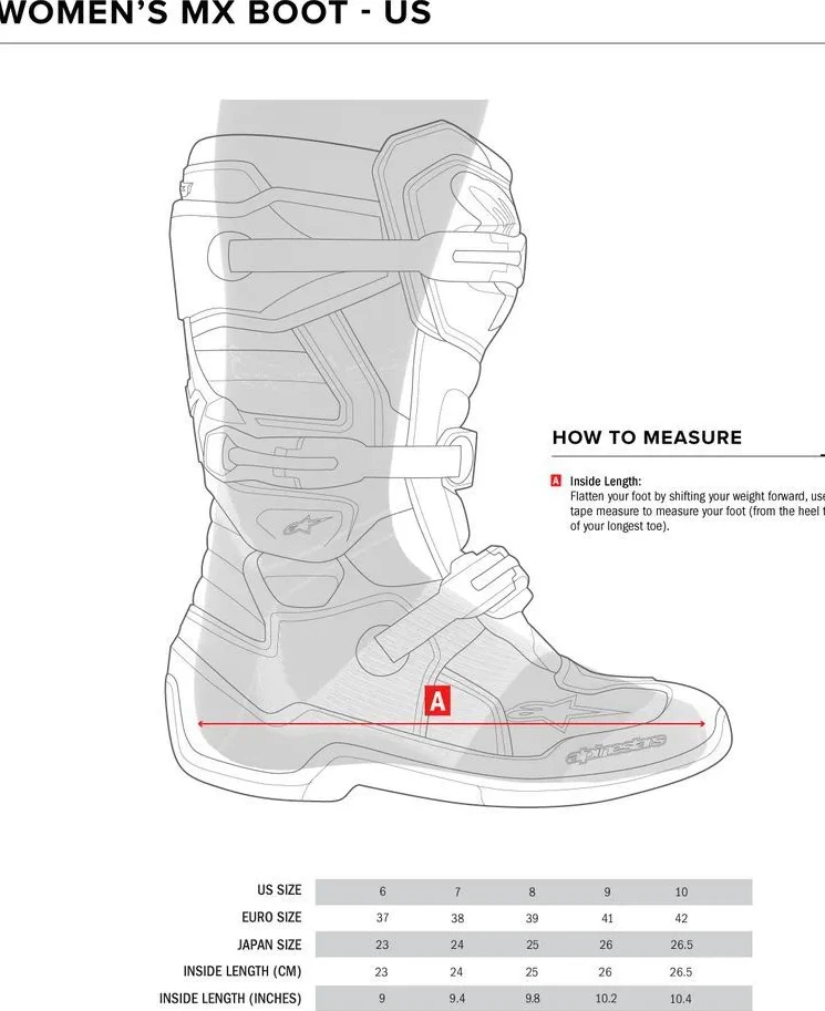 BOOT 4W TECH3 BK/WT/PK 6