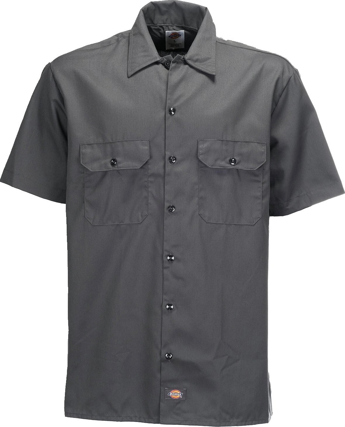 Dickies Short sleeve work shirt, charcoal, grey, M
