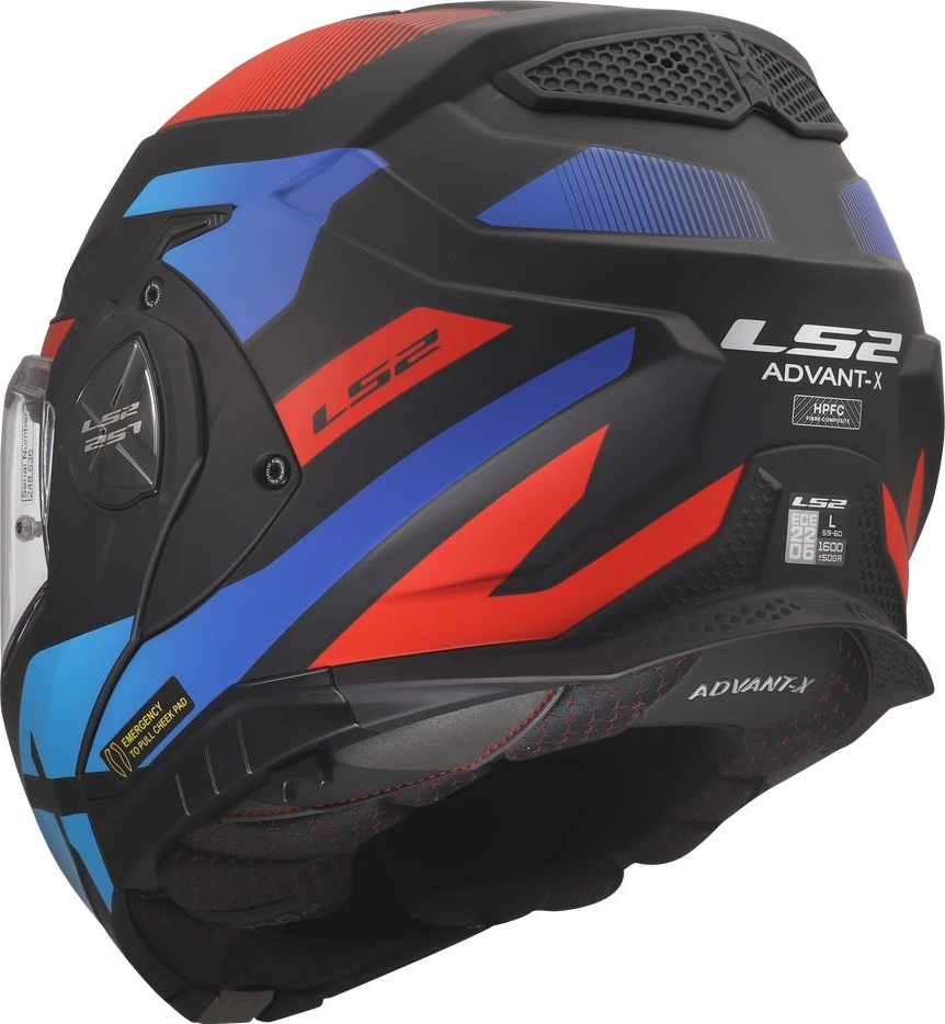 LS2 FF901 ADVANT X NOVA Helmet - Black Red Blue, 3XL
