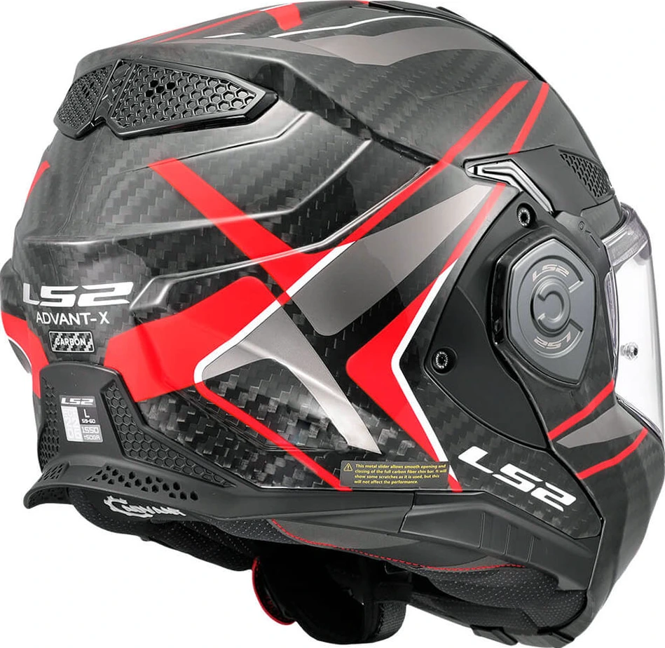 LS2 FF901 ADVANT X CARBON FUTURE II Helmet - 2XL, Red