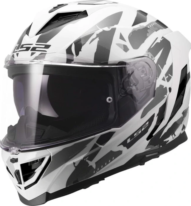 LS2 FF818 STORM III KAOS Helmet - L, White Grey