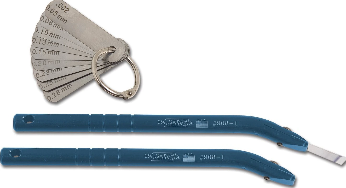 JIMS, nurgaga lehtkaliibrite komplekt, 0.05 mm