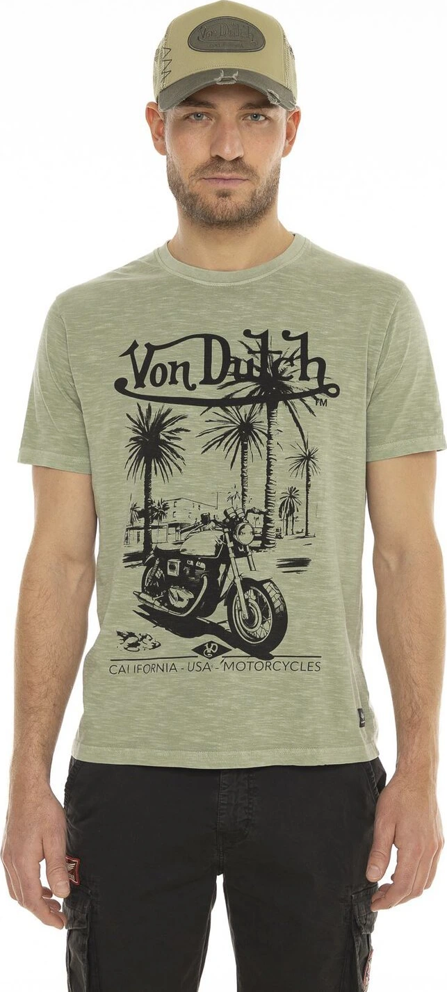 Von Dutch Socal t-shirt, olive, 2XL