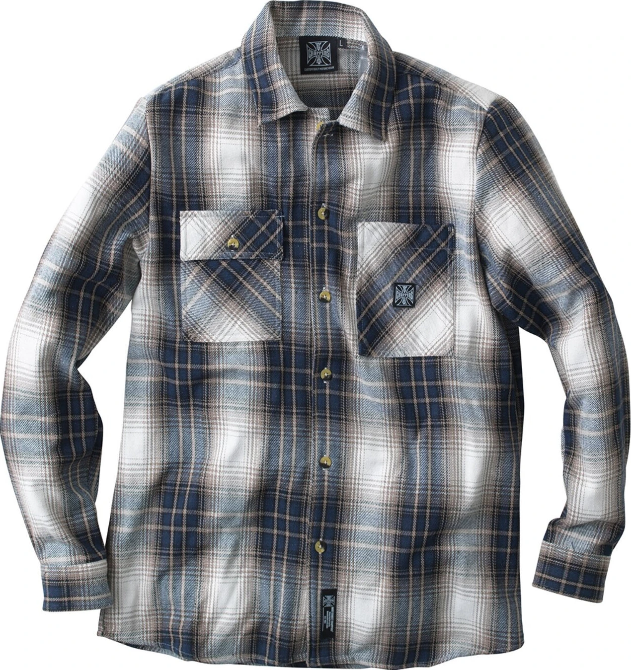 WCC Riser shirt, Brown, blue, S