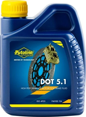 Putoline тормозная жидкость DOT 5.1- 500 ml (12)
