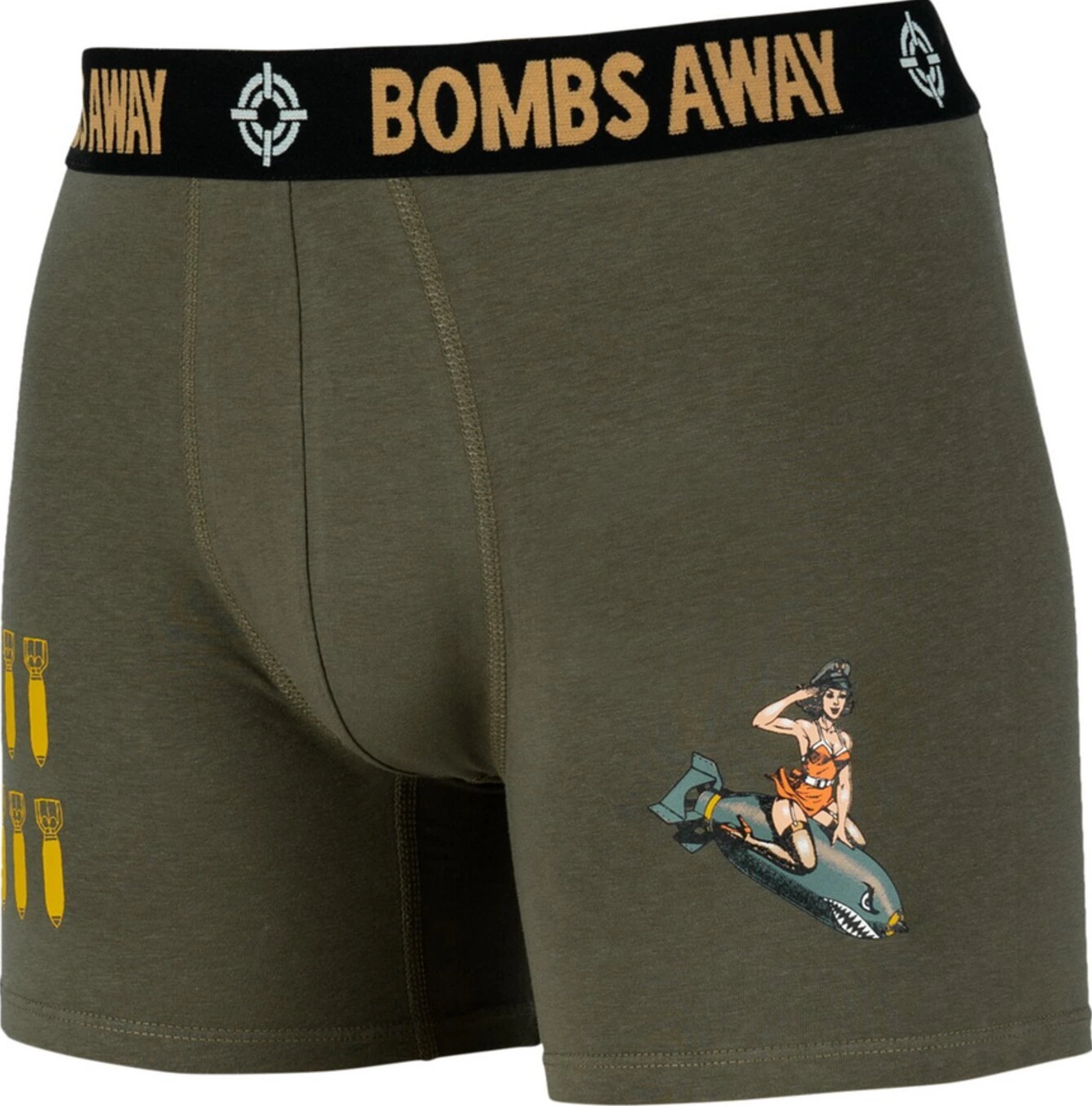 Army Surplus Bombs Away boxershort, Khaki, M
