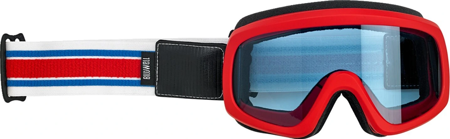 Biltwell Overland 2.0 Racer goggle R/W/B, Multi-color