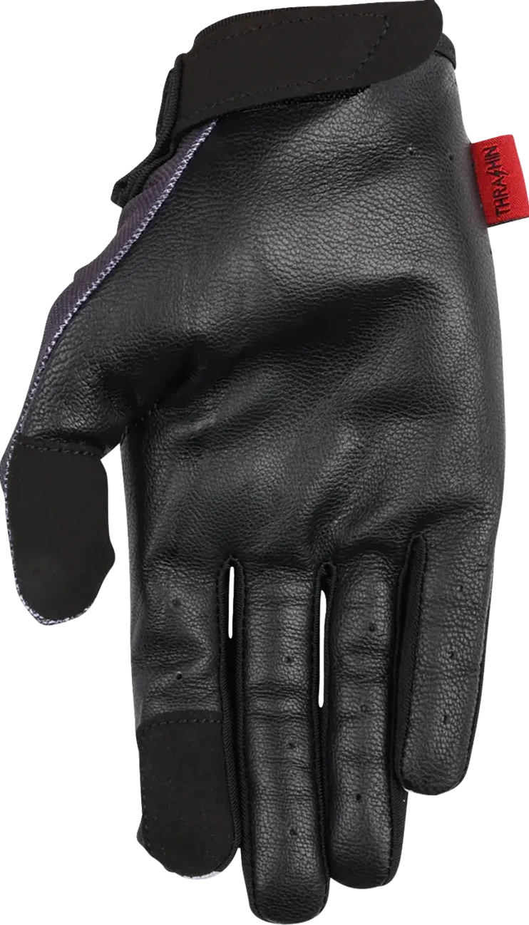 GLOVE FLAME STEALTH LEATHER PALM GRAY SMALL