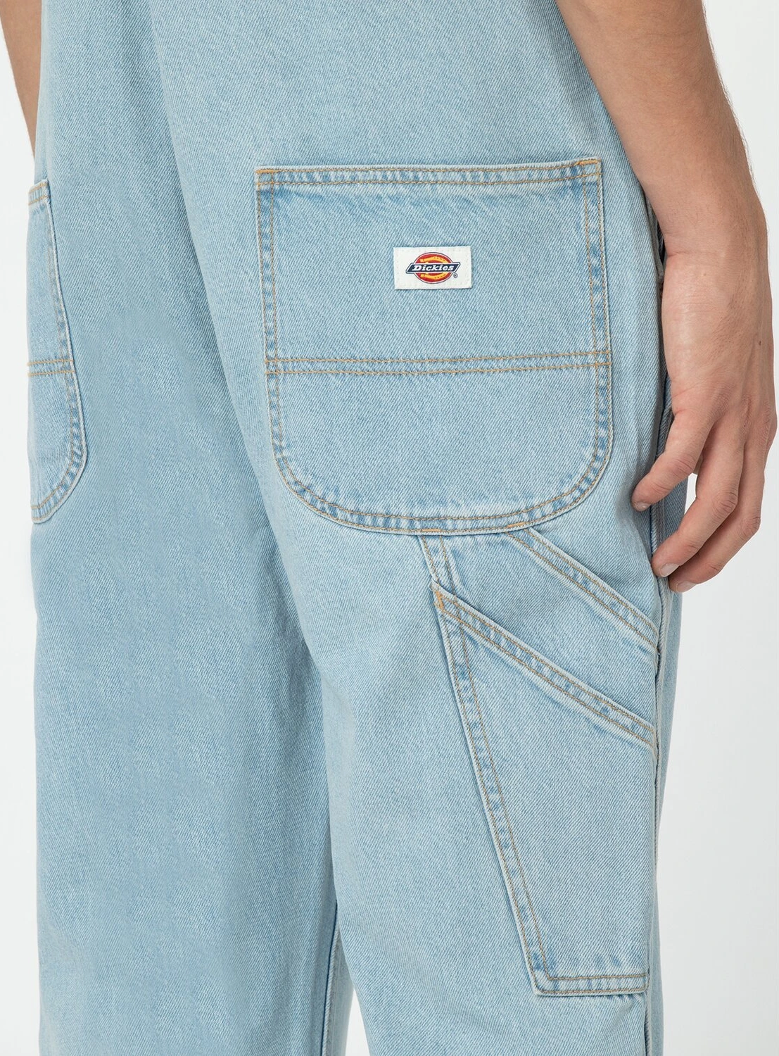 Dickies Dickies classic denim bib vntg blue, XS
