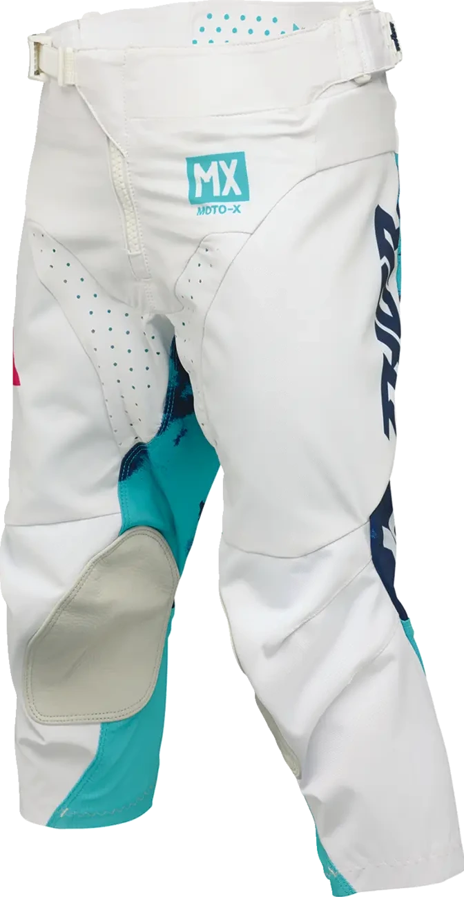 PANT YTH LAUNCHMODE BLEACH WHT/AQ 20