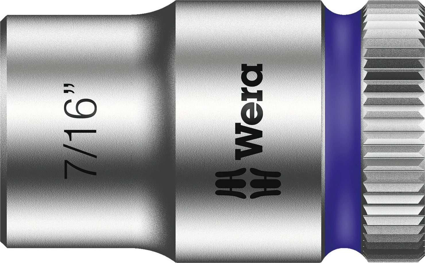 Wera Zyklop 3/8" socket - US sizes 7/16", Chrome