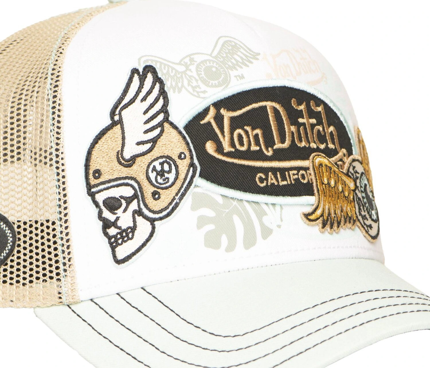 Von Dutch Trucker cap patches 16, White