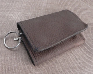 AMiGAZ Soft Brown Leather Trifold Wallet