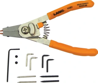 Lang Tools, ' Quick Switch' #1421 Mažos fiksuojamųjų žiedų replės