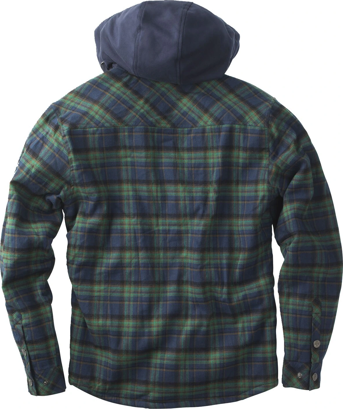 WCC Sherpa lined flannel jacket blue/green, S