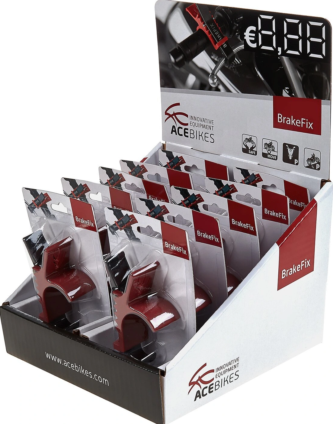 AceBikes, BrakeFix Vitrinos stendas