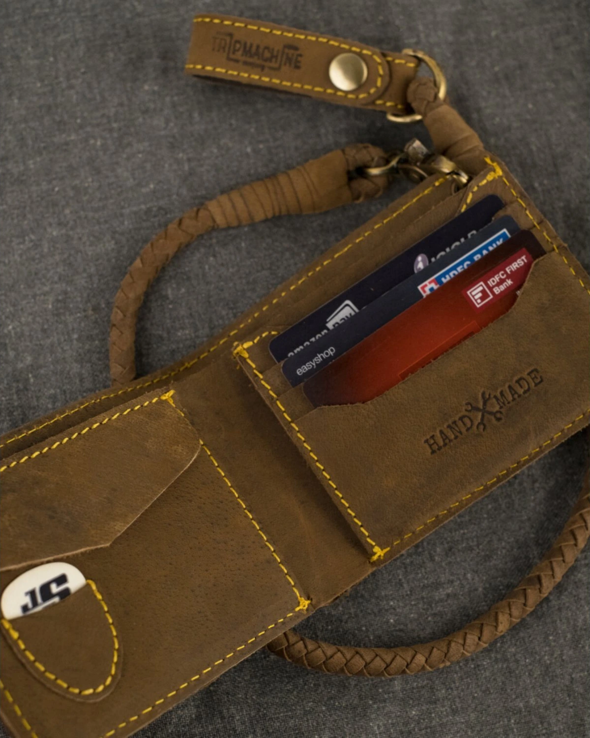 Trip Machine Guitarists wallet, tobacco