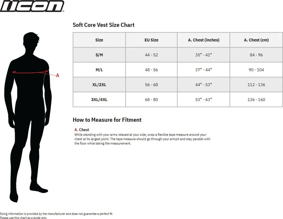 VEST FIELD ARMOR SOFTCORE BLACK MD/LG