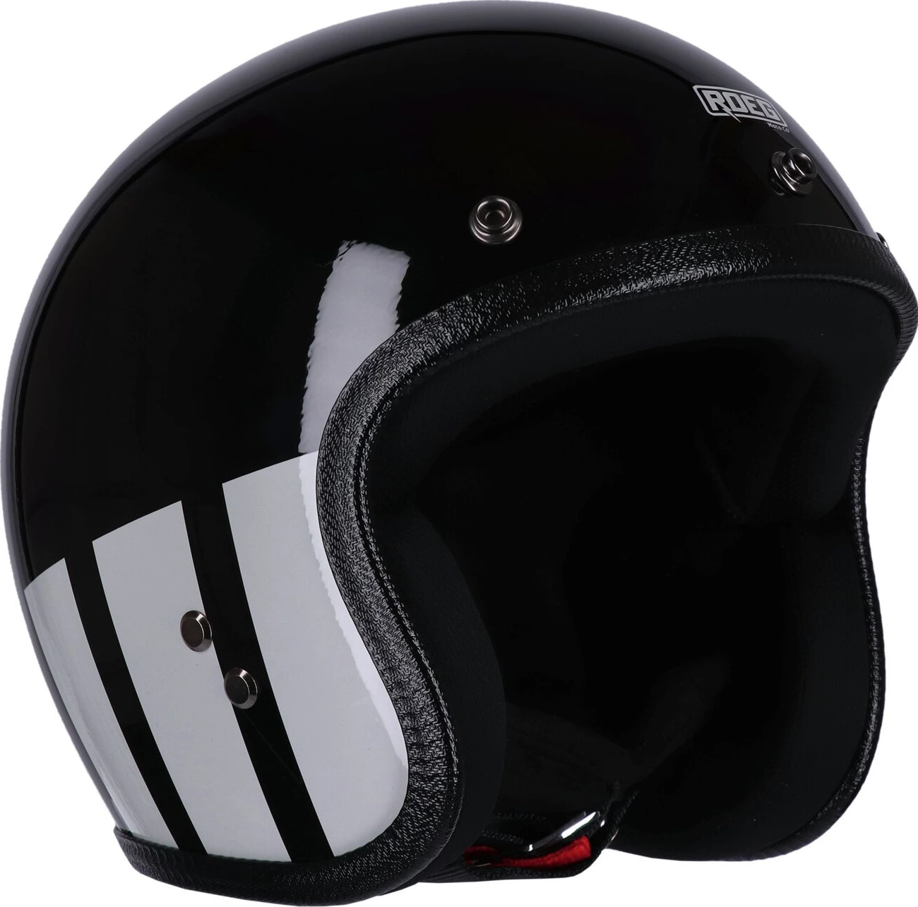 Roeg JETT helmet, curbstone Black, white, S, Gloss