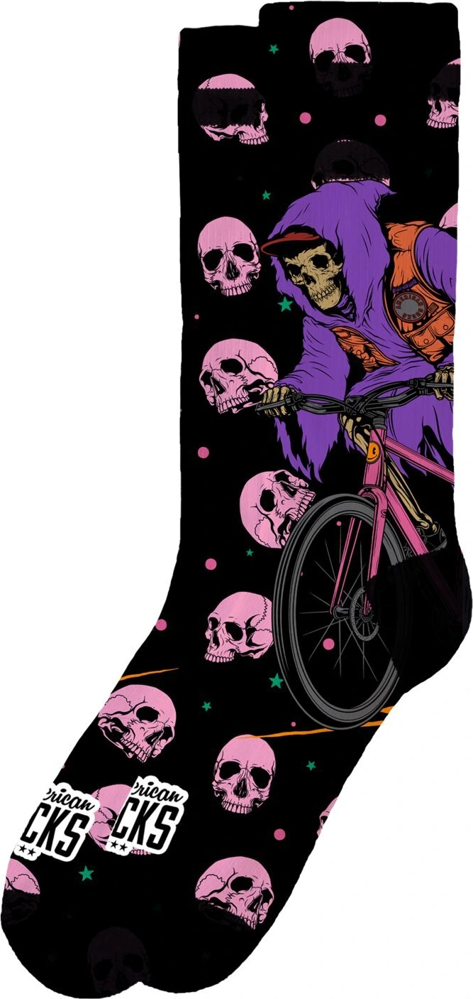 American Socks Phantom Rush Mid High socks, Purple, L/XL