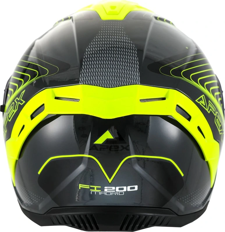 APEX Helmet FI200 Madrid grey/yellow S