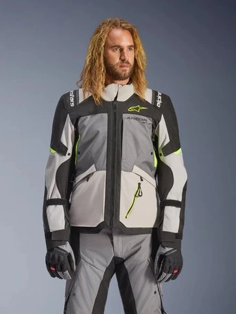 Alpinestars Jacket Andes v4 Drystar Ice Gray/Fluo Yellow, 3XL