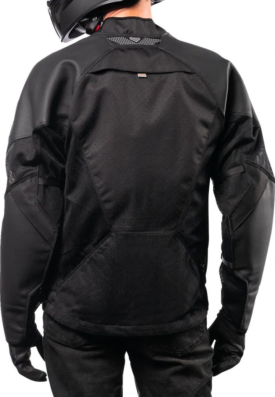 JACKET MESH AF LEATHER CE BLACK SM