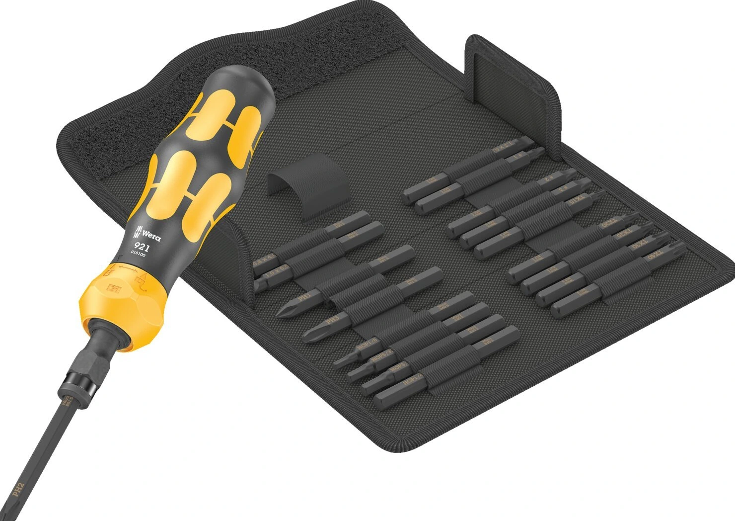 Wera, Kraftform impact screwdriver kit. US, Black