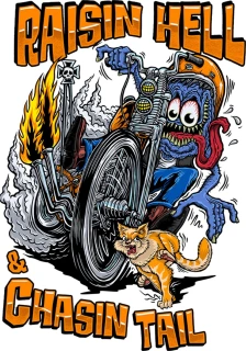 Lethal Threat Chasin Tail sticker