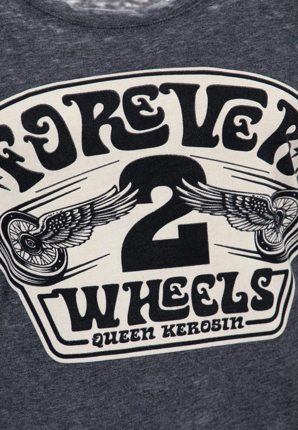 Queen Kerosin Forever 2 wheels t-shirt, anthracite Gray, M