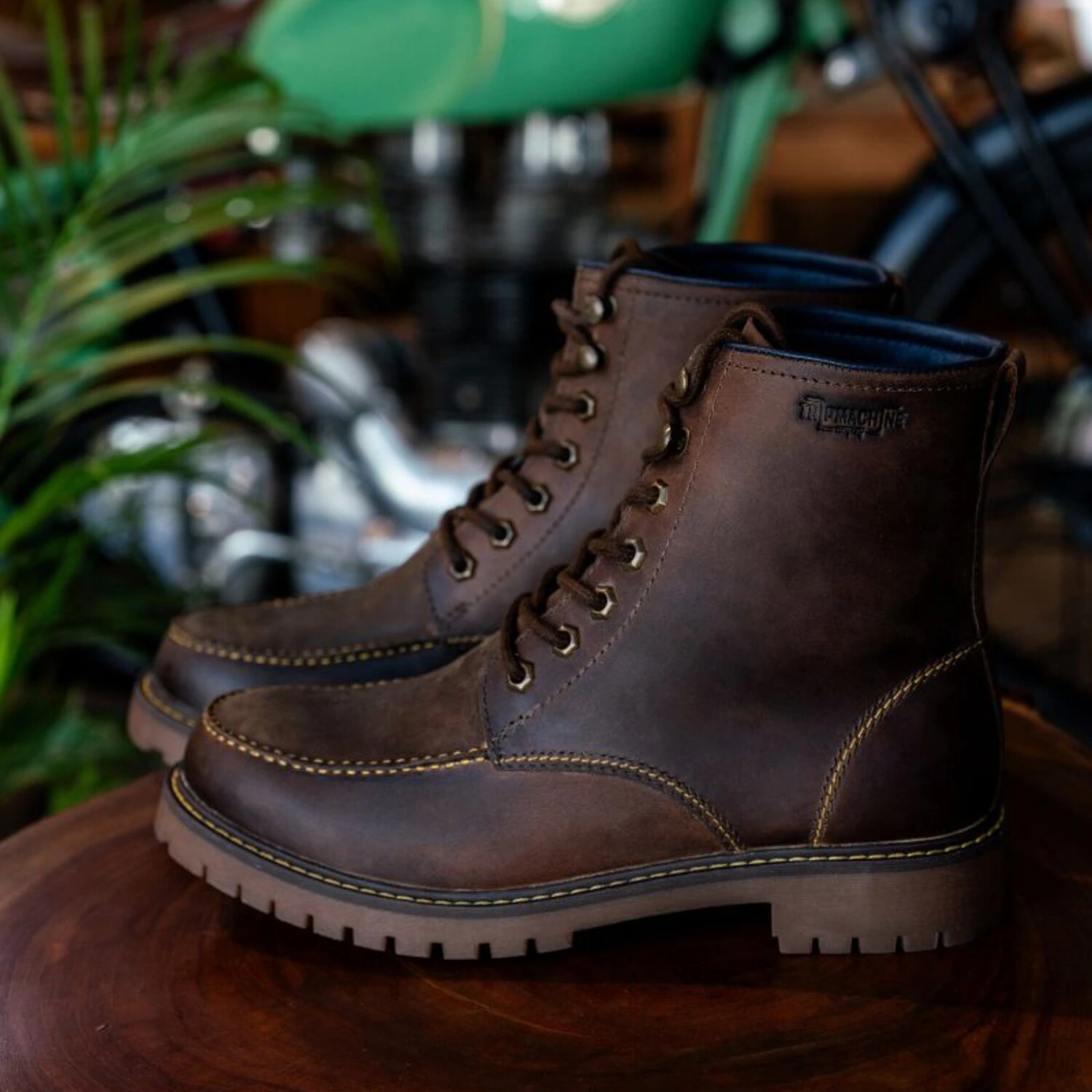 Trip Machine Moc-toe boots, mocha, 42