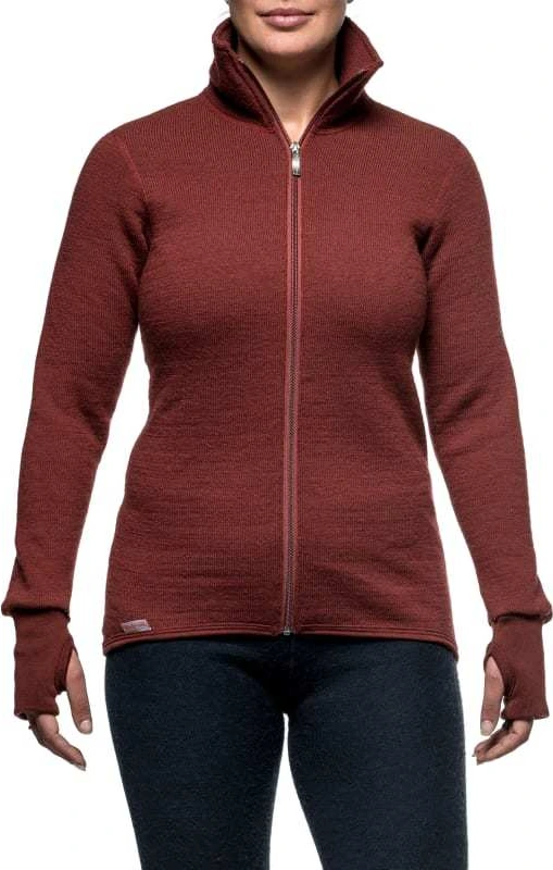 Woolpower Full zip 400 Merino Mid layer Jacket rust red, XL