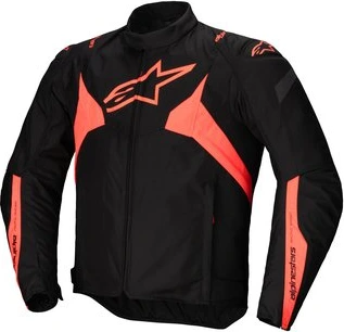 Alpinestars Jacket T-Jaws v4 Waterproof Black/Red Fluo, XXL