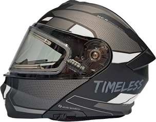 Timeless Flake Techride Modular Snowmobile helmet mattblack/white, S