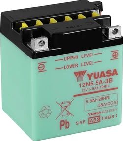 Yuasa аккумулятор 12N5.5A-3B (cp) с кислотным пакетом (6)