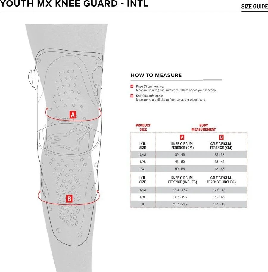 GUARD YTH SX1 KNEE B/R S/M