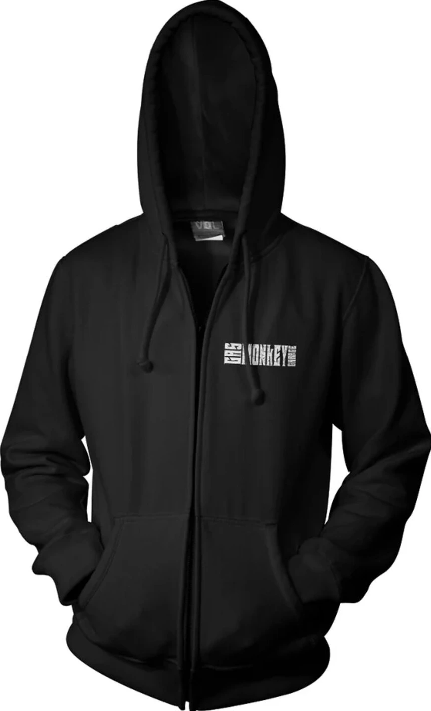 GMG Knockout Zipped hoodie, Black, 2XL