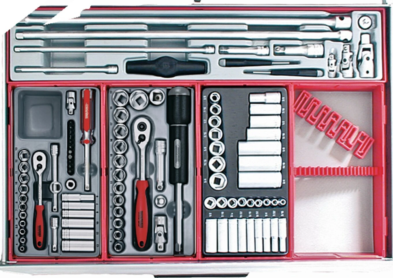 Teng Tools, HD-master kit tool chest with tools, Gray, 670 mm