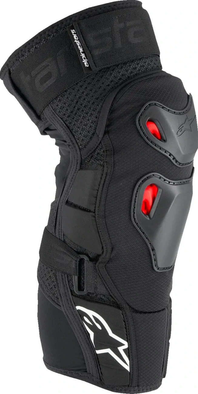 KNEE GUARD BIOPRO BLK/RD/WHT S/M